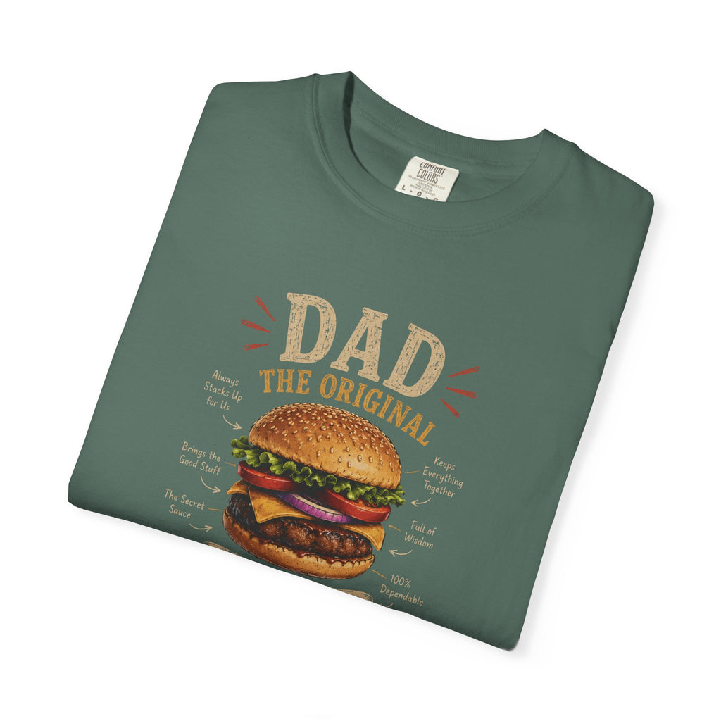 Dad The Original Grill Master T-Shirt — Happy Father’s Day Burger Tee, burger lover gift, Father's Day Grill Master Shirt, Dad Burger BBQ T-Shirt, Funny Father Gift, BBQ Lover Tee, Dad The Original...