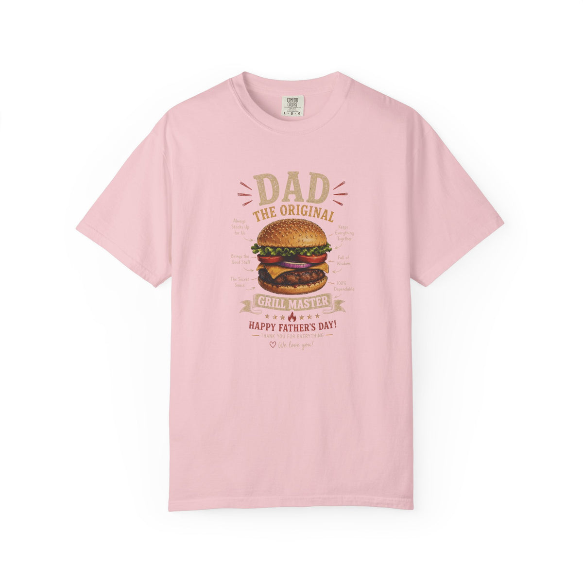 Dad The Original Grill Master T-Shirt — Happy Father’s Day Burger Tee, burger lover gift, Father's Day Grill Master Shirt, Dad Burger BBQ T-Shirt, Funny Father Gift, BBQ Lover Tee, Dad The Original...