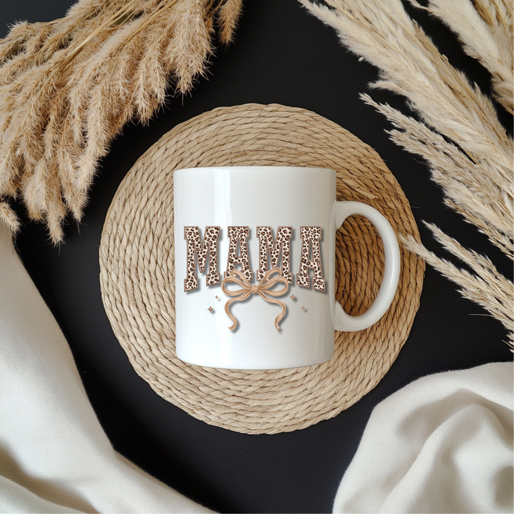 Accent Coffee Mug 11, 15oz, Gift for Mom | Cute Animal Print Cup | Mother’s Day Gift, beautiful present, Loving Moms