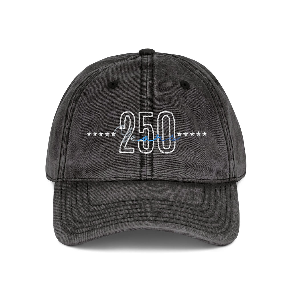 Embroidered 250th Anniversary Vintage Cap, 4 of July, Gift for him, Unisex Present, Patriotic day, USA holiday, Veteran