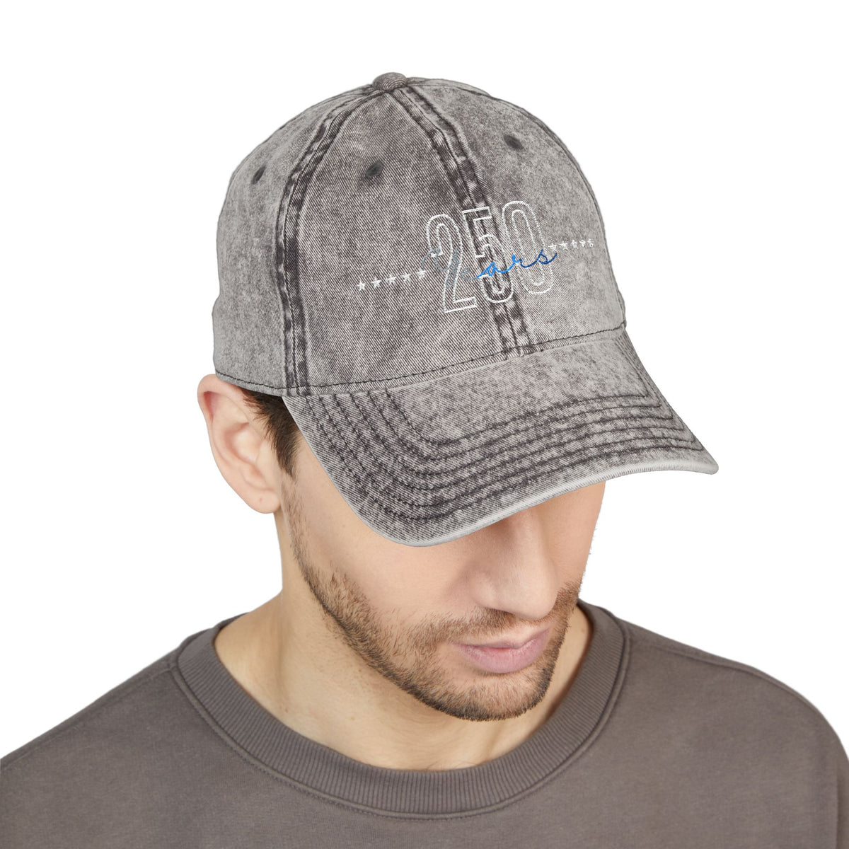 Embroidered 250th Anniversary Vintage Cap, 4 of July, Gift for him, Unisex Present, Patriotic day, USA holiday, Veteran