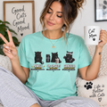 Funny Black Cat Gym Shirt, Cat Lover Workout Tee, Fitness Cat T-Shirt, Protein Gym Cat Shirt, Cute Cat Mom Gift, Unisex Graphic Tee Women's Boxy Tee