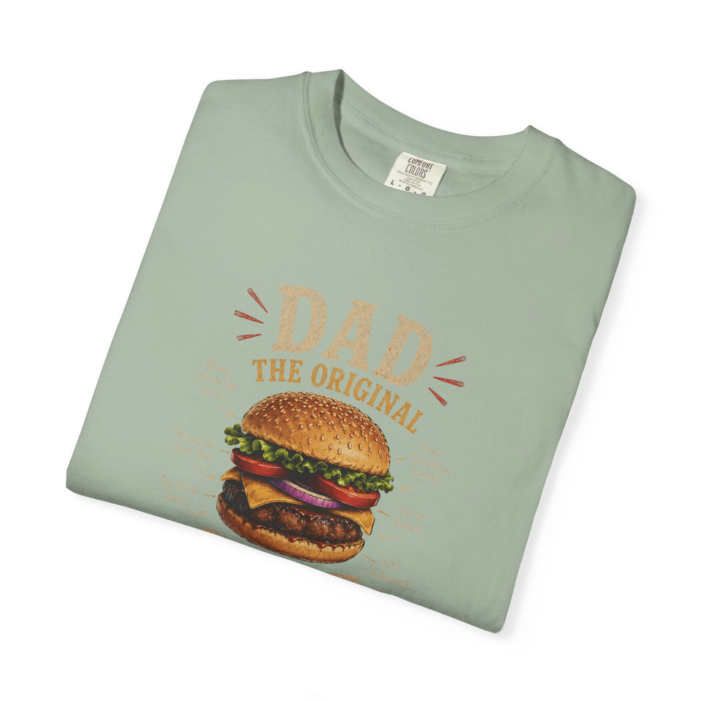 Dad The Original Grill Master T-Shirt — Happy Father’s Day Burger Tee, burger lover gift, Father's Day Grill Master Shirt, Dad Burger BBQ T-Shirt, Funny Father Gift, BBQ Lover Tee, Dad The Original...