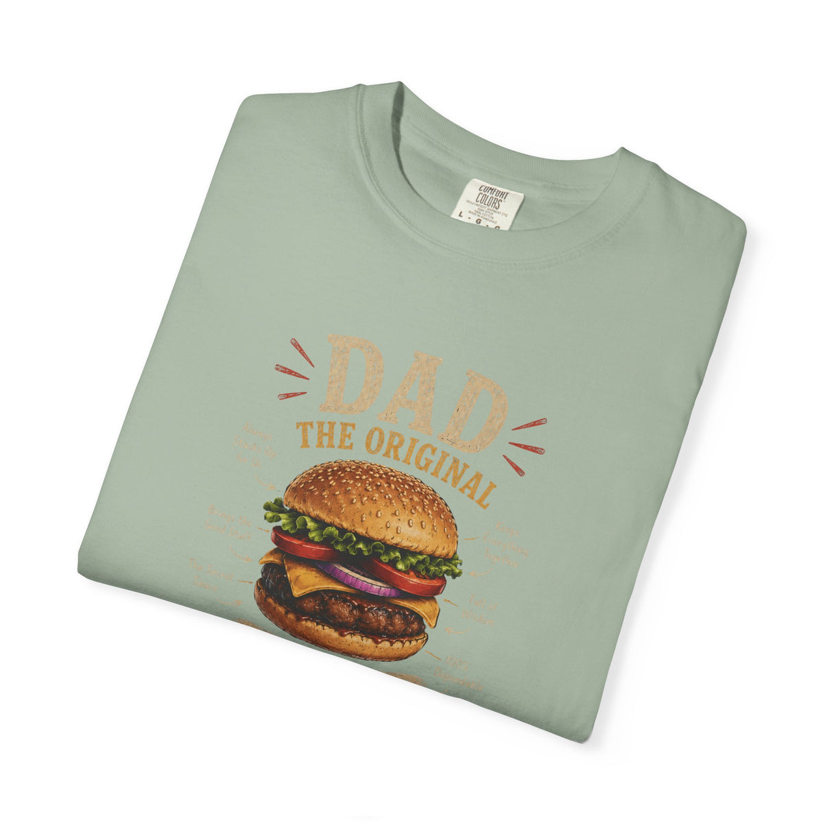 Dad The Original Grill Master T-Shirt — Happy Father’s Day Burger Tee, burger lover gift, Father's Day Grill Master Shirt, Dad Burger BBQ T-Shirt, Funny Father Gift, BBQ Lover Tee, Dad The Original...