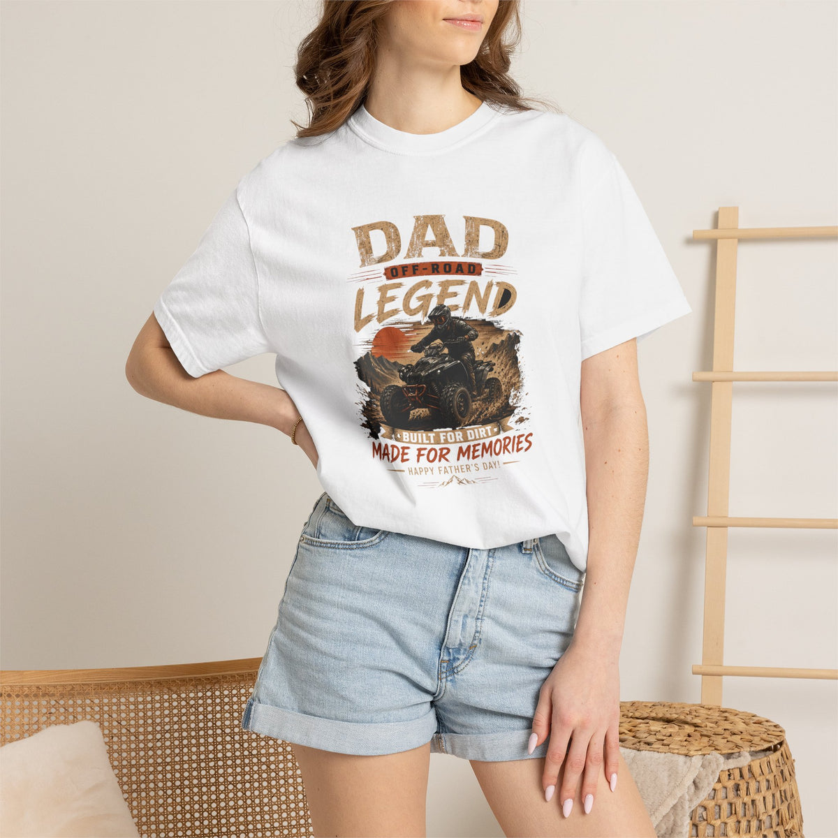Dad Legend Motorcycle T-Shirt – "Made for Memories" Vintage Biker Tee for Father’s Day