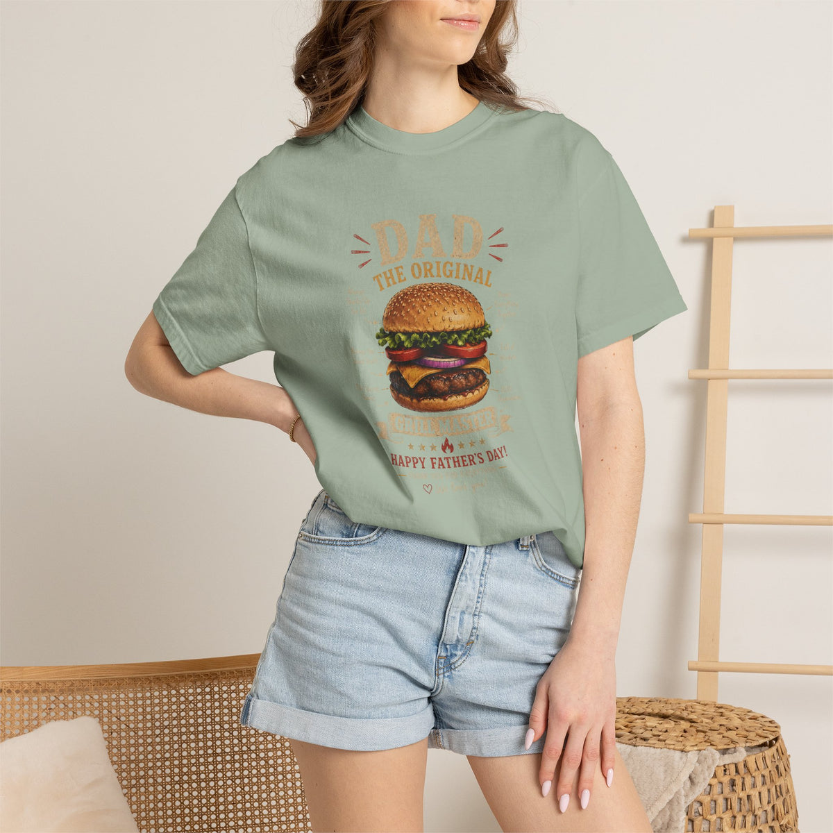 Dad The Original Grill Master T-Shirt — Happy Father’s Day Burger Tee, burger lover gift, Father's Day Grill Master Shirt, Dad Burger BBQ T-Shirt, Funny Father Gift, BBQ Lover Tee, Dad The Original...