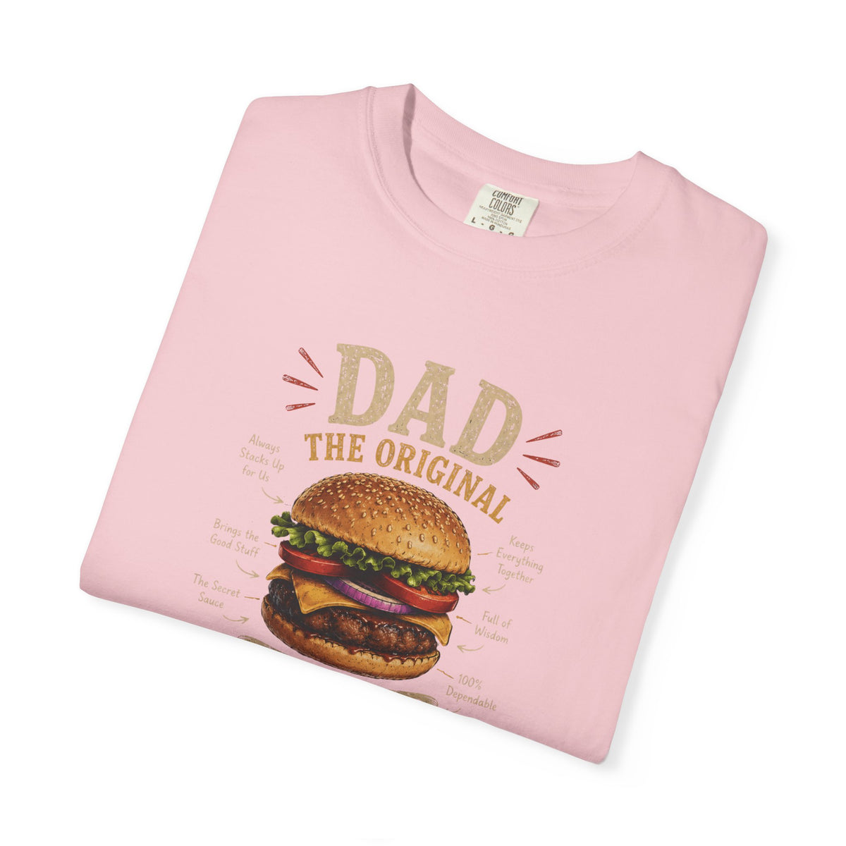Dad The Original Grill Master T-Shirt — Happy Father’s Day Burger Tee, burger lover gift, Father's Day Grill Master Shirt, Dad Burger BBQ T-Shirt, Funny Father Gift, BBQ Lover Tee, Dad The Original...