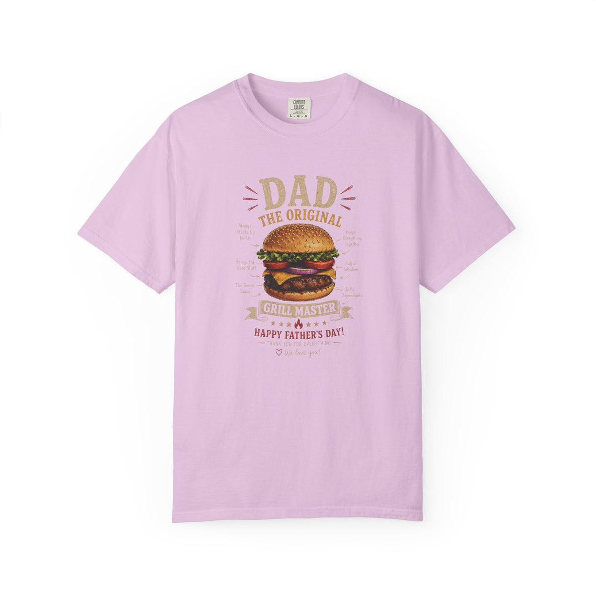 Dad The Original Grill Master T-Shirt — Happy Father’s Day Burger Tee, burger lover gift, Father's Day Grill Master Shirt, Dad Burger BBQ T-Shirt, Funny Father Gift, BBQ Lover Tee, Dad The Original...