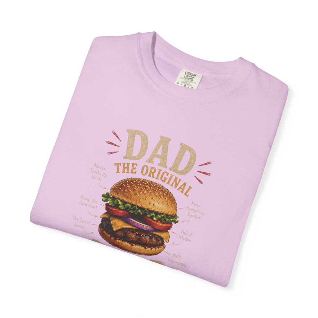 Dad The Original Grill Master T-Shirt — Happy Father’s Day Burger Tee, burger lover gift, Father's Day Grill Master Shirt, Dad Burger BBQ T-Shirt, Funny Father Gift, BBQ Lover Tee, Dad The Original...